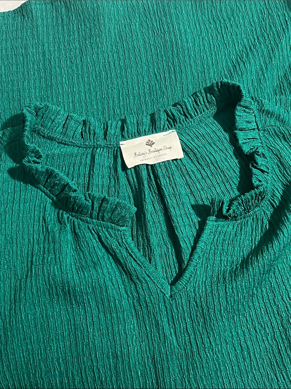 NWOT Betsey’s Boutique Shop Textured Blouse Size XL